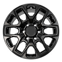 17X8.0 Matt Black Pro Wheels - Fits Toyota TRD Tacoma, 4Runner, FJ Cruiser, Sequoia, Tundra, Lexus GX460 / GX470