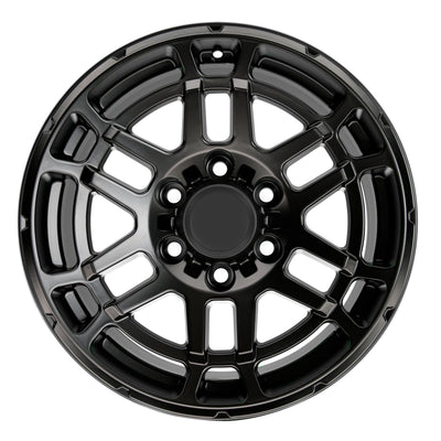 17X8.0 Matte Black Pro Wheels - Fits Toyota TRD Tacoma, 4Runner, FJ Cruiser, Sequoia, Tundra, Lexus GX460/GX470