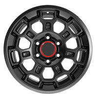 17X8.0 Matte Black Pro Wheels - Fits Toyota TRD Tacoma, 4Runner, FJ Cruiser, Sequoia, Tundra, Lexus GX460/GX470