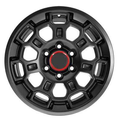 17X8.0 Matte Black Pro Wheels - Fits Toyota TRD Tacoma, 4Runner, FJ Cruiser, Sequoia, Tundra, Lexus GX460/GX470