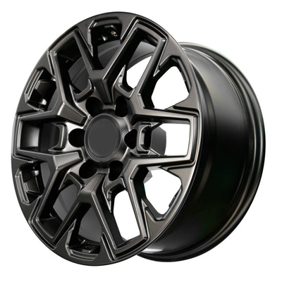 17X8.0 Matt Black Pro Wheels - Fits Toyota TRD Tacoma, 4Runner, FJ Cruiser, Sequoia, Tundra, Lexus GX460/GX470