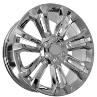 24x10 Chrome - Fits Chevrolete Silverado 1500,  Tahoe, Suburban, Avalanche, Express Van 1500 GMC Sierra K1500, Safari, Savanna Van, Yukon, Denali Cadillac Escalade