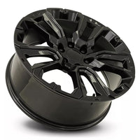 22X9 Gloss Black - Fits Chevrolete Silverado 1500,  Tahoe, Suburban, Avalanche, Express Van 1500 GMC Sierra K1500, Safari, Savanna Van, Yukon, Denali Cadillac Escalade