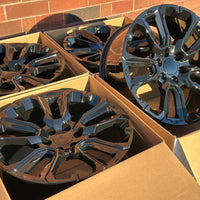 22X9 Gloss Black - Fits Chevrolete Silverado 1500,  Tahoe, Suburban, Avalanche, Express Van 1500 GMC Sierra K1500, Safari, Savanna Van, Yukon, Denali Cadillac Escalade