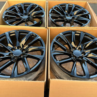 22X9 Gloss Black - Fits Chevrolete Silverado 1500,  Tahoe, Suburban, Avalanche, Express Van 1500 GMC Sierra K1500, Safari, Savanna Van, Yukon, Denali Cadillac Escalade