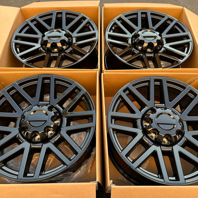 22x9 Gloss Black - Fits Ford F250 f350 Excursion