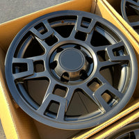 17X8.0 Matte Black Pro Wheels - Fits Toyota TRD Tacoma, 4Runner, FJ Cruiser, Sequoia, Tundra, Lexus GX460/GX470