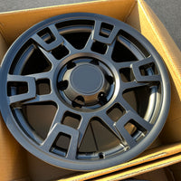 17X8.0 Matte Black Pro Wheels - Fits Toyota TRD Tacoma, 4Runner, FJ Cruiser, Sequoia, Tundra, Lexus GX460/GX470