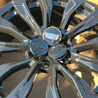22X9.0 Gloss Black - Fits Chevrolete Silverado 1500,  Tahoe, Suburban, Avalanche, Express Van 1500 GMC Sierra K1500, Safari, Savanna Van, Yukon, Denali Cadillac Escalade