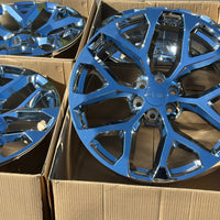 24x10 CHROME - Fits Chevrolete Silverado 1500,  Tahoe, Suburban, Avalanche, Express Van 1500 GMC Sierra K1500, Safari, Savanna Van, Yukon, Denali Cadillac Escalade