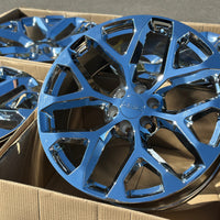 24x10 CHROME - Fits Chevrolete Silverado 1500,  Tahoe, Suburban, Avalanche, Express Van 1500 GMC Sierra K1500, Safari, Savanna Van, Yukon, Denali Cadillac Escalade