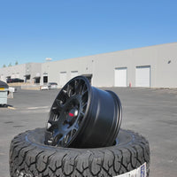 17X8.0 Matt Black Pro Wheels - Fits Toyota Trd Tacoma, 4Runner, Fj Cruiser, Sequoia, Tundra, Lexus Gx460/Gx470