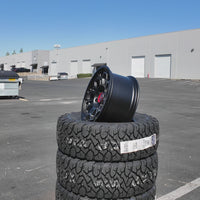 17X8.0 Matte Black Pro Wheels - Fits Toyota TRD Tacoma, 4Runner, FJ Cruiser, Sequoia, Tundra, Lexus LX600/GX550