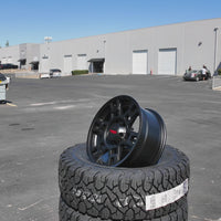 17X8.0 Matte Black Pro Wheels - Fits Toyota TRD Tacoma, 4Runner, FJ Cruiser, Sequoia, Tundra, Lexus GX460/GX470