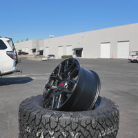 17X8.0 Matt Black Pro Wheels - Fits Toyota TRD Tacoma, 4Runner, FJ Cruiser, Sequoia, Tundra, Lexus GX460 / GX470